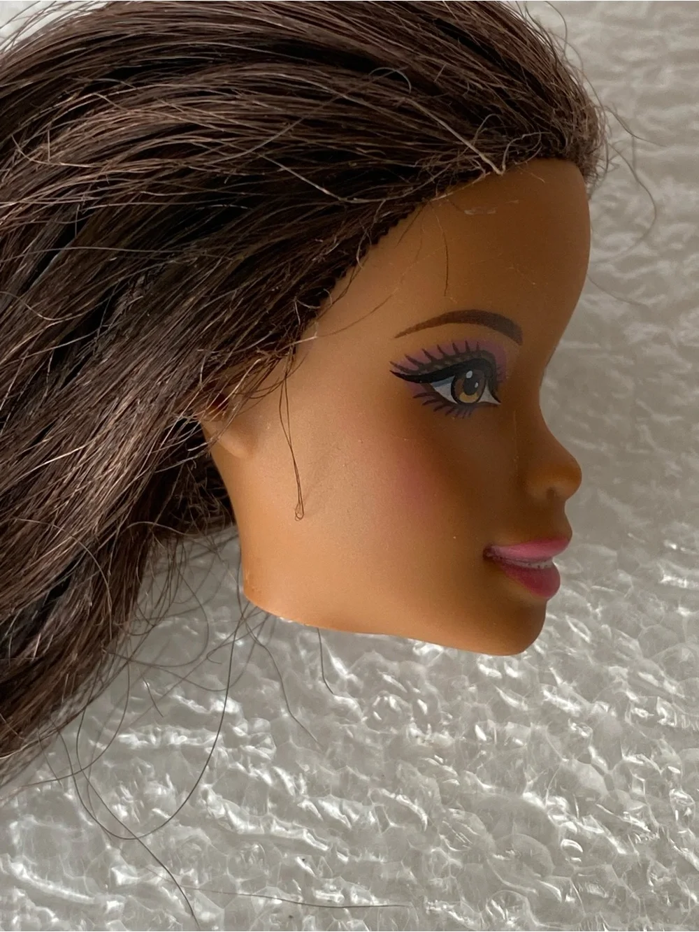 Mattel African American Barbie Doll Asha Face Sculpt - HEAD Replacement Only